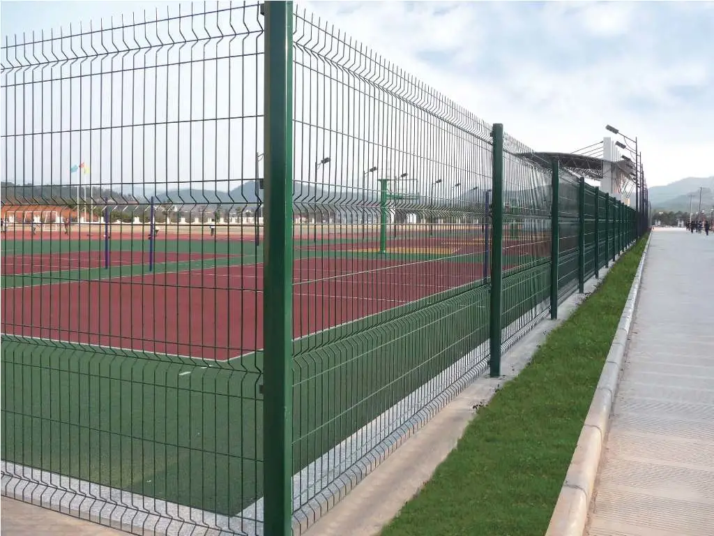 Galvanized 3D Panel Fence 3D Curved Steel Welded Fence Curved Wire Fence V Mesh Wire Fence Security Fence