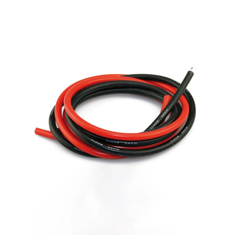 HAUTE TEMPÉRATURE 8AWG 10 AWG 12AWG 6AWG 20AWG 26AWG 22 Câble en caoutchouc silicone résistant à la chaleur 50 mm AWG