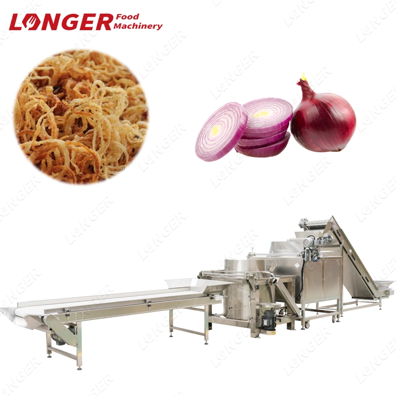 Stainless Steel Industrial Sweet Potato Cassava Chips Onion Frying Machine Onion Rings Frying Machine