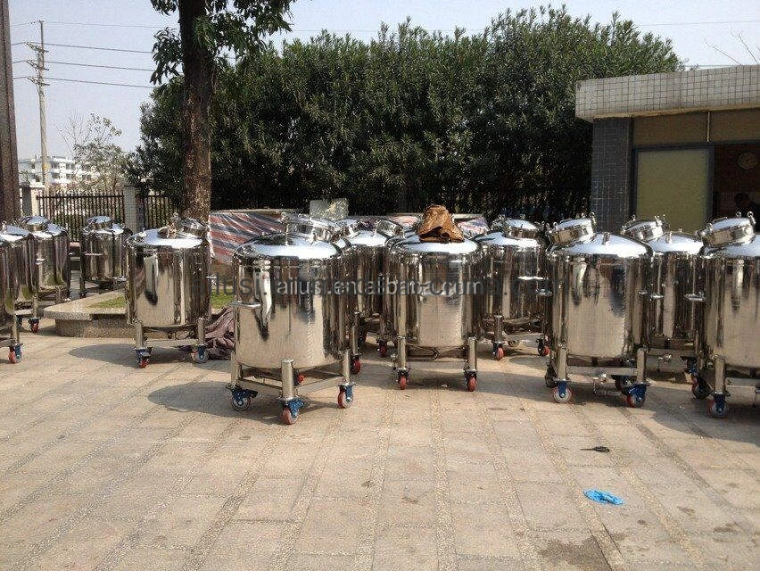 Movable Storage Water Drum Stainless Steel Storage Tank