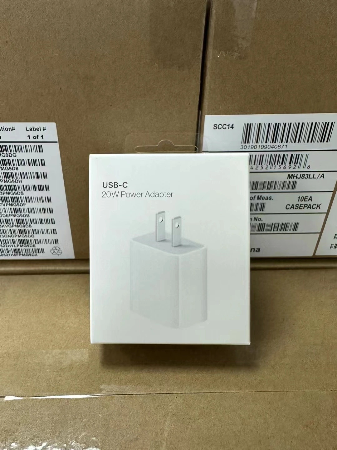Original 1: 1 Fast Charger Type C 20W USB-C Power Adapter for iPhone EU Us UK Plug