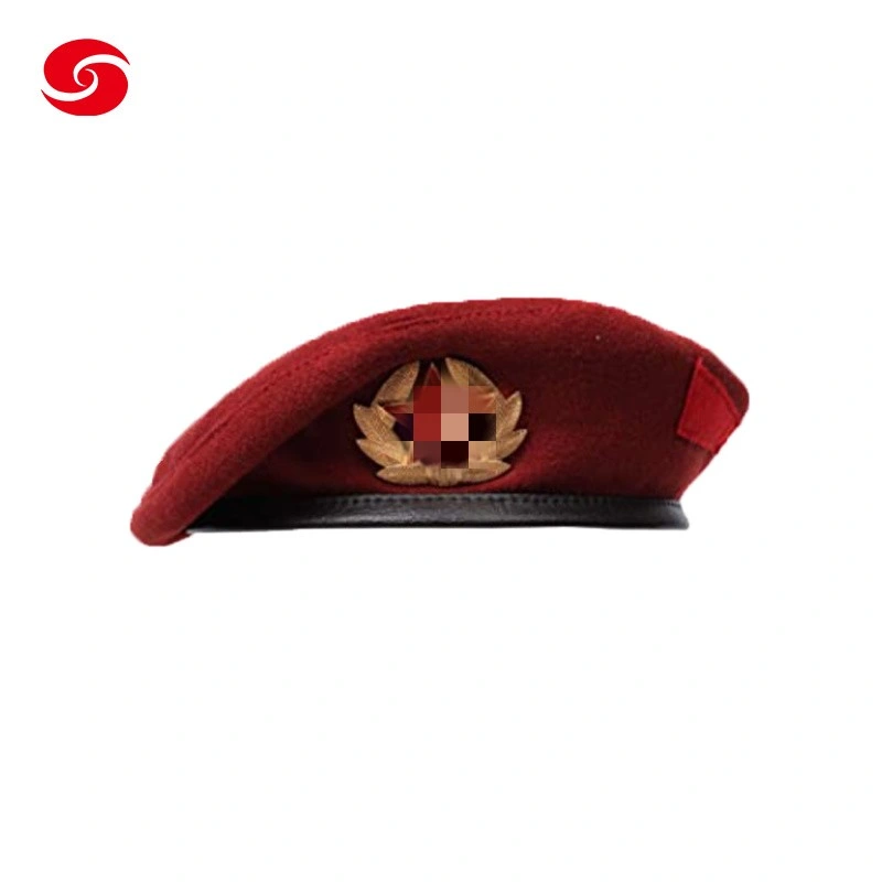 Custom Wool Russian Unisex Red Military Commando Beret