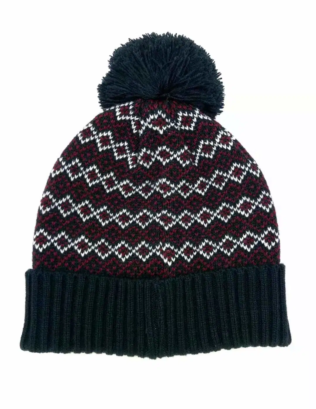 Men's Winter Warm Fashion Knitted Jacquard Hat Cap