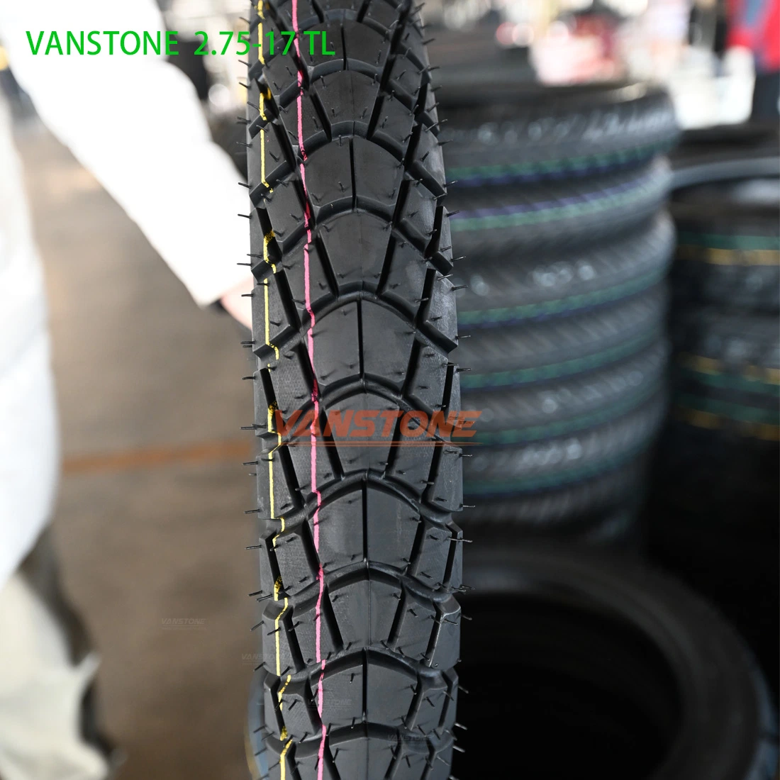 Deep Tread Professional Supplier Motorcycle Tyre Wholesale/Supplier Puncture Resistant Tire 2.75-17