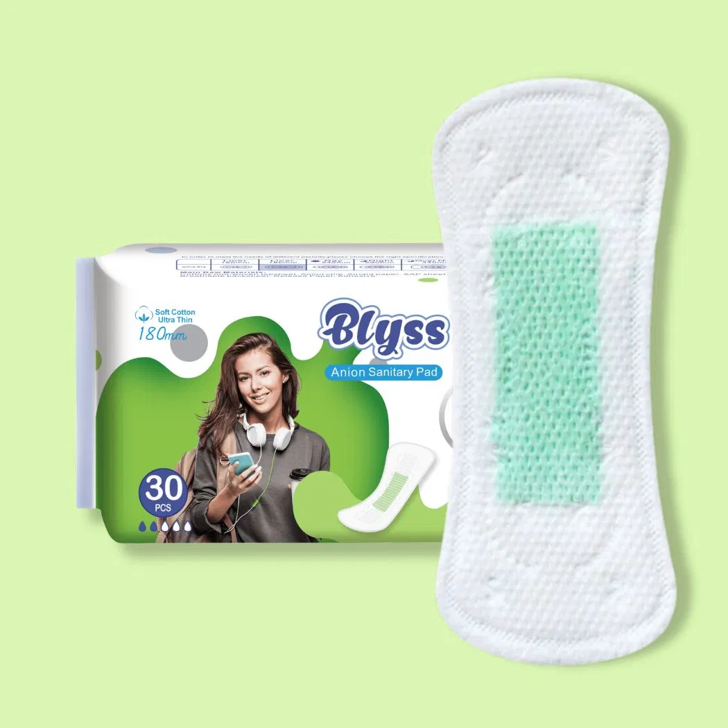 Pastilhas sanitárias de grosso de Napkin sanitário de anion ultrafino