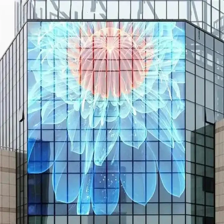 Indoor High Transparency Flexible Transparent LED Film Display for Glass Store Window Advertising LED Display