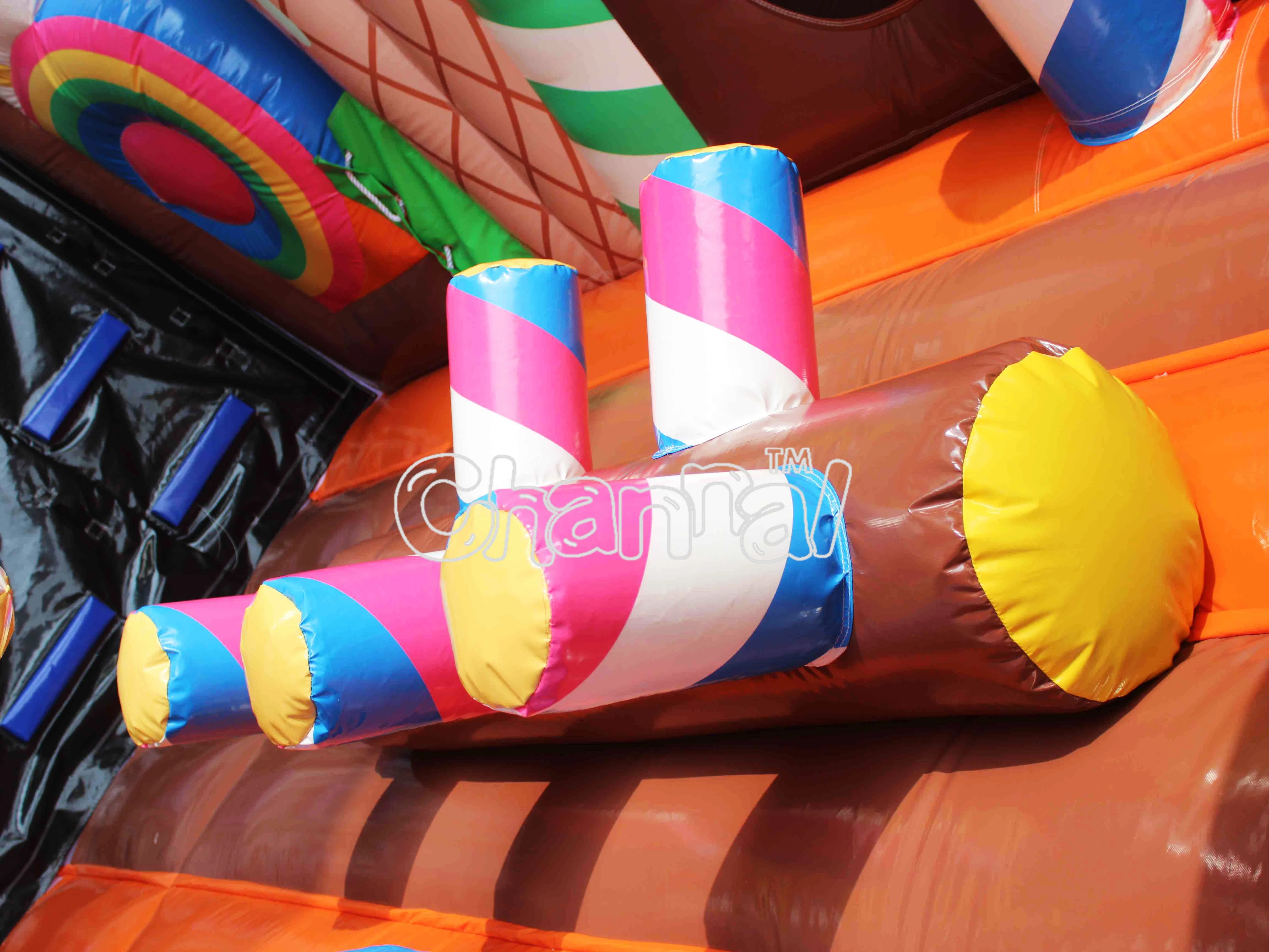 Wholesale/Supplier Cartoon Outdoor Candy Inflatable Toy Course Obstacle Commercial Games Playground