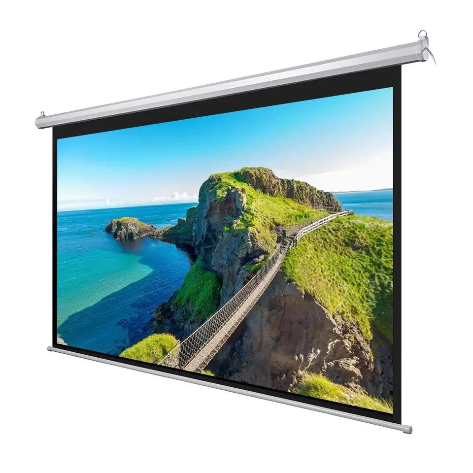 120" 16: 9 Motorized Electric Auto Projector Projection Screen Remote Control