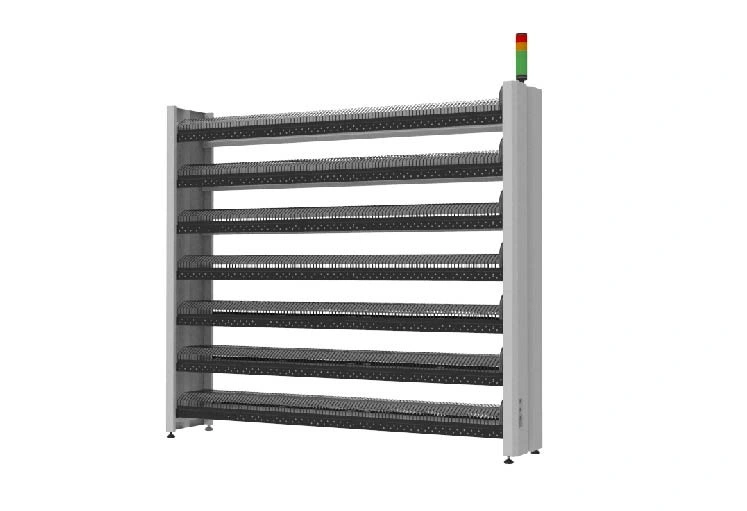 Smart LED Light Mobile SMT Electronic Material Storage Rack Shelve