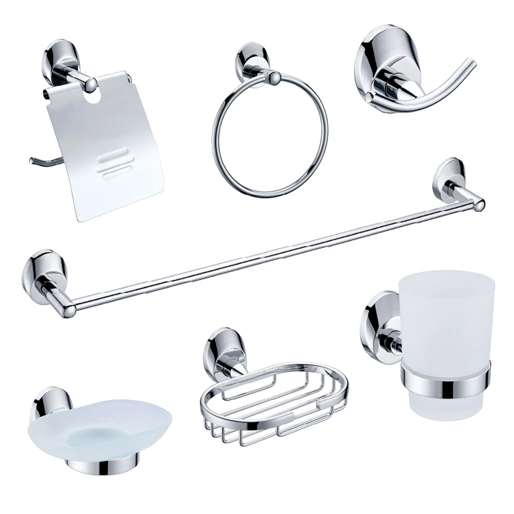 Hotel Project Chrome Modern Sanitary Fittings Bathroom Accessories Set 5900