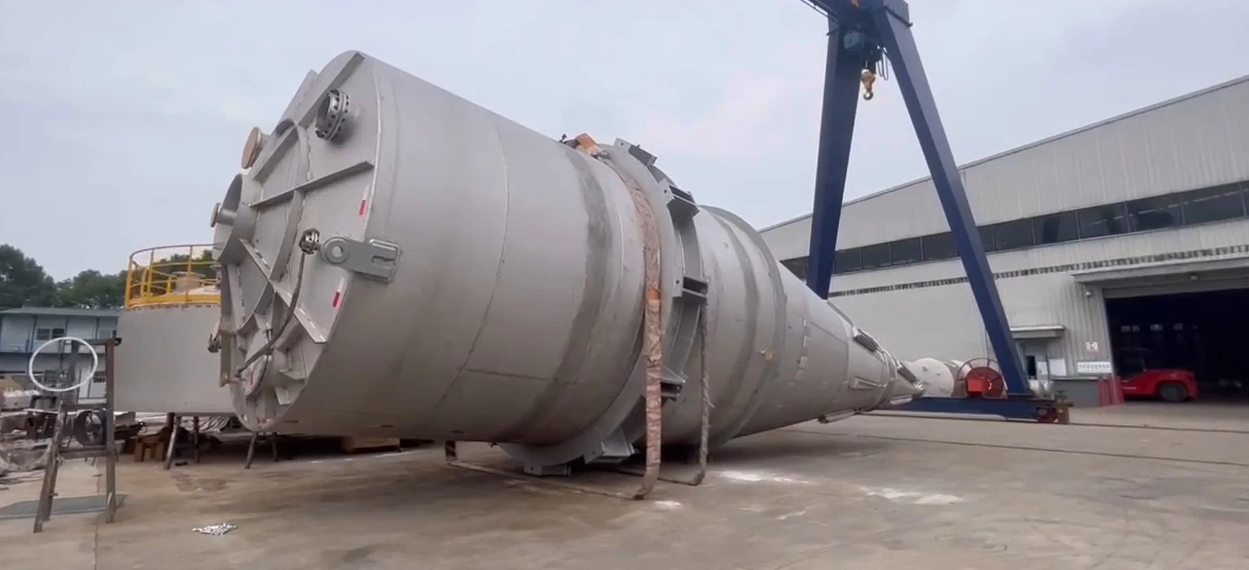 Conical Storage Tank Pressure Vessel Stainless Steel for Gas Chemical Complex