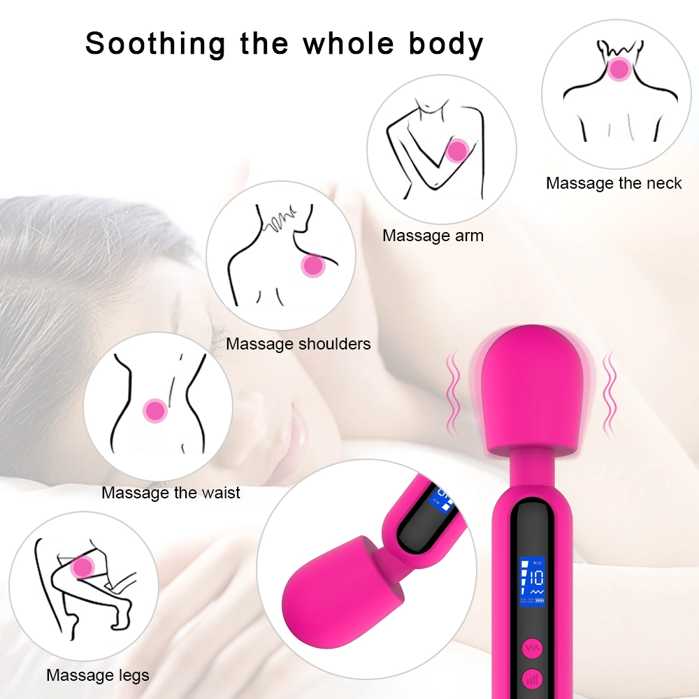 OEM Vibrator Sex Toy for Women Female Adult Product Powerful AV Wand Vibrator