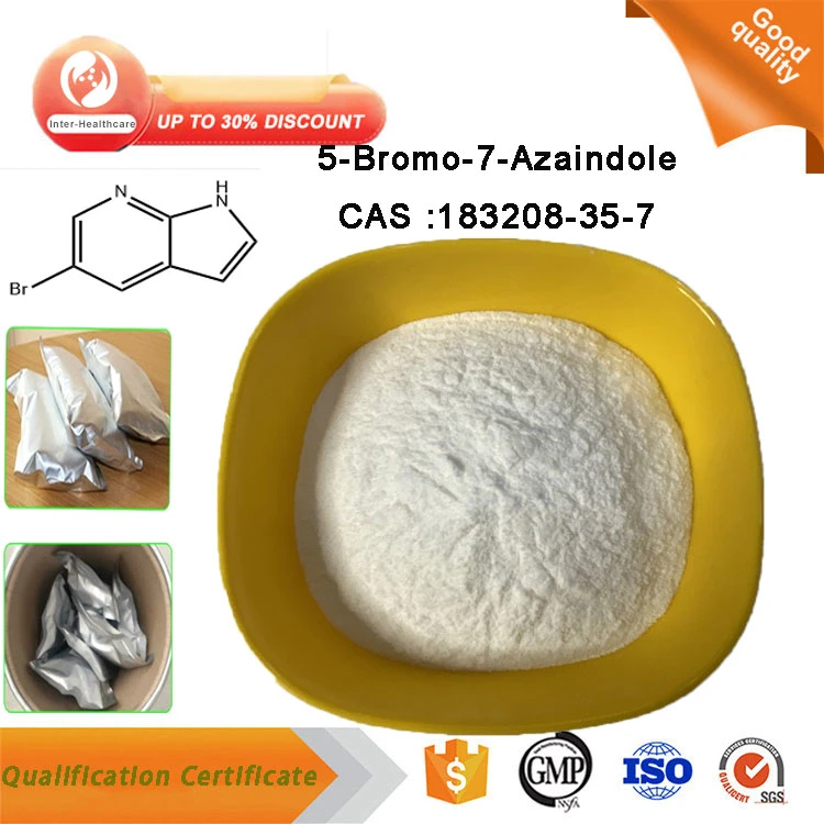 High Quality 5-Bromo-7-Azaindole Powder CAS 183208-35-7 5-Bromo-7-Azaindole for Organic Intermediate