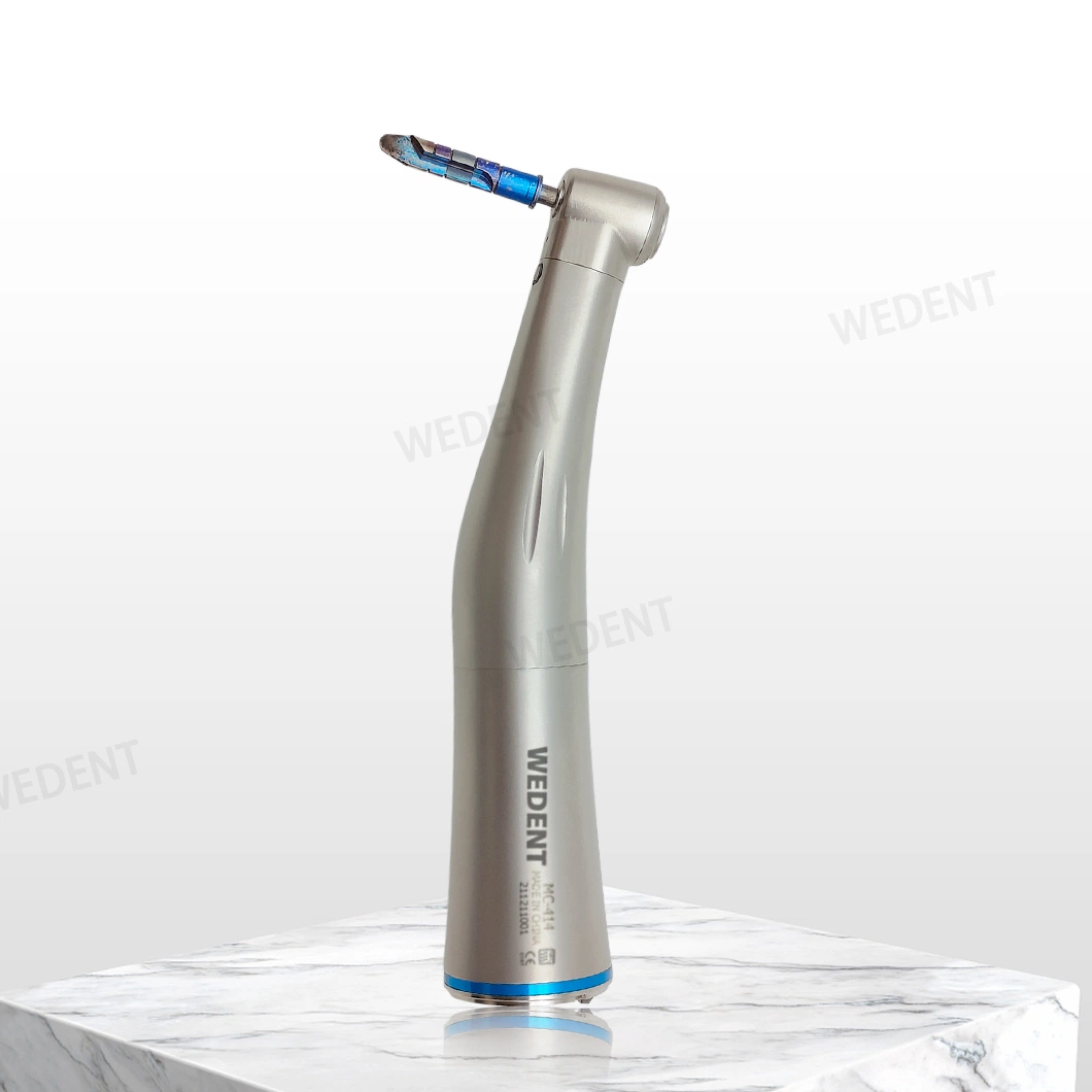 Dentistry 1: 1 Steel Material Internal Single Spray 40, 000 Rpm Fiber Optic Increasing Contra Angle