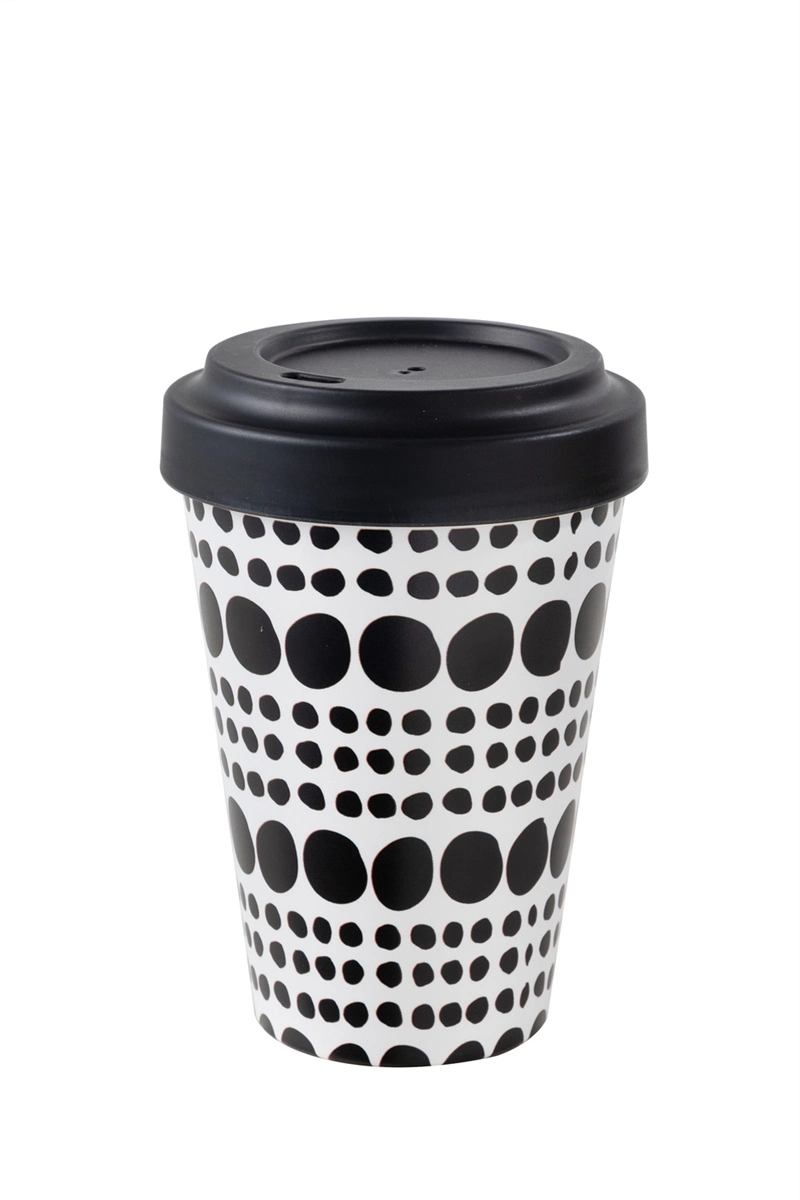 La naturaleza material biodegradable Ecológico reutilizable PLA16oz Pure PLA Taza de Café Taza de Té de viajes de taza de café para llevar sin melamina