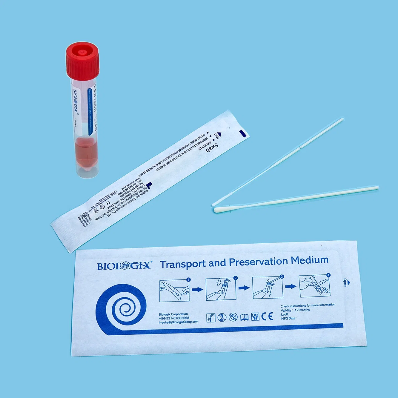 Disposable Virus Collection Tube and Transportation