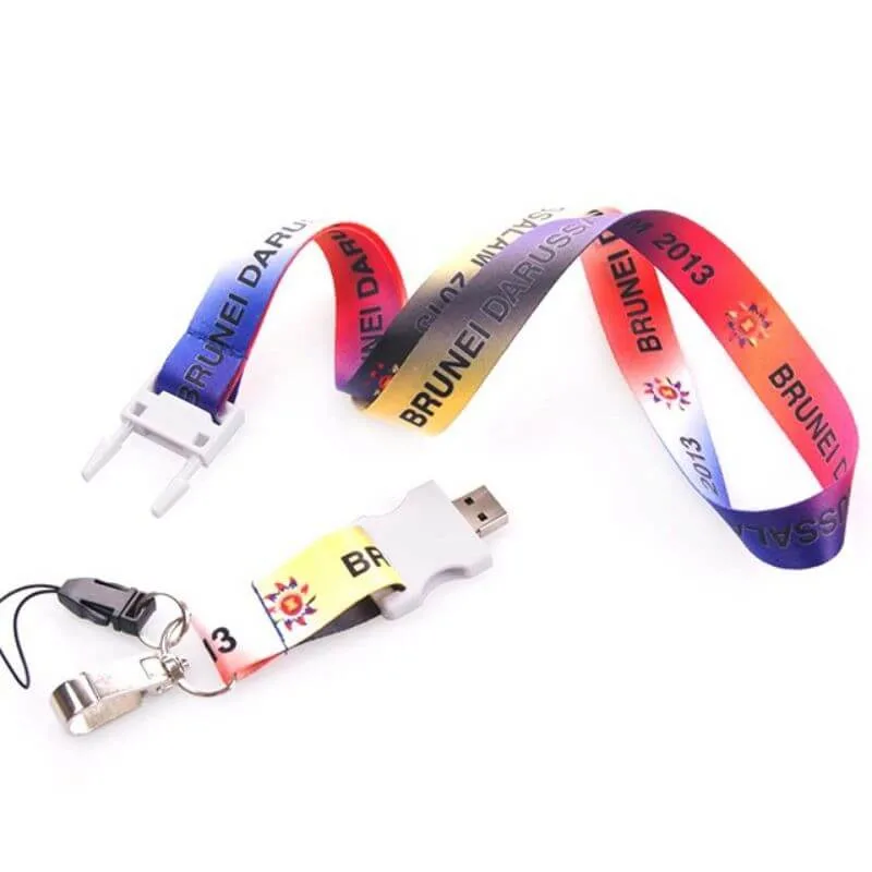 Neck Strap Weave String Flash Drive Custom Logo for Keys ID Card