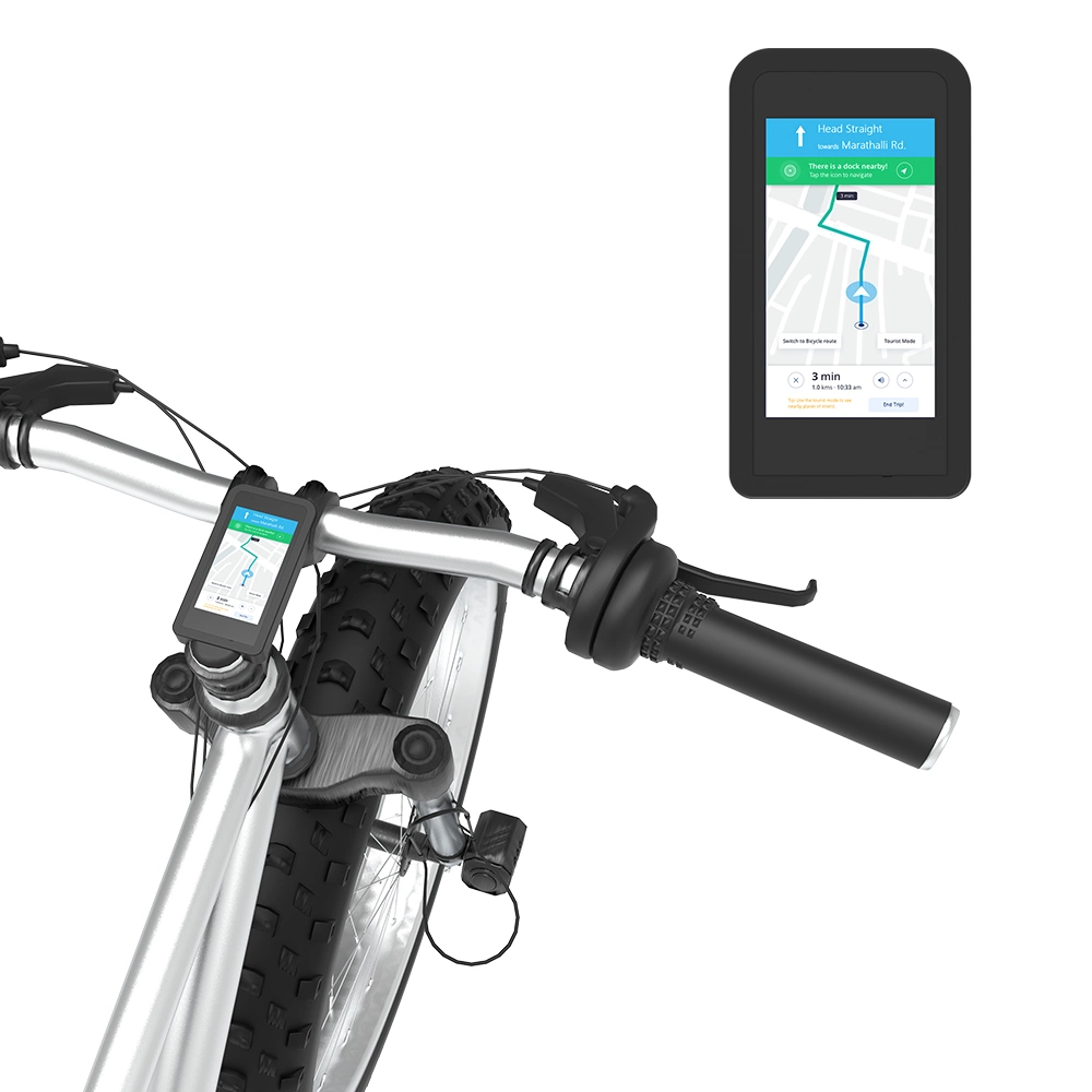 Ordinateur Android personnalisés GPS BT FM 4G SIM Téléphone cellulaire pour l'affichage du panneau de commande de vélo Ebike