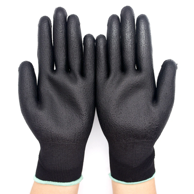 Best Selling Anti Static Safety Industrial Electrical White Nylon Long Life PU Palm Coated PU Dipped Working Gloves