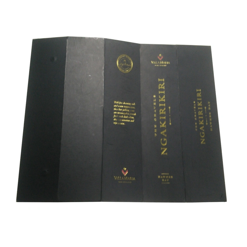 Luxury Wine Paper Gift Box for Single Glass Bottle