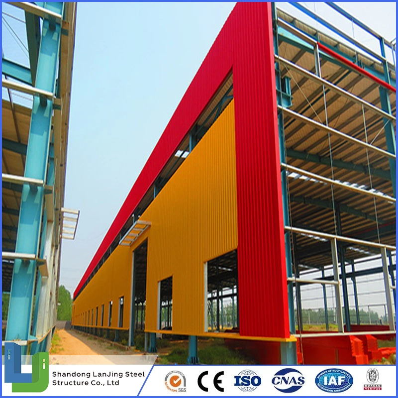 Gran Span Prelab estructura modular de acero Industrial Hall Factory Warehouse Con estructura de acero Pergola