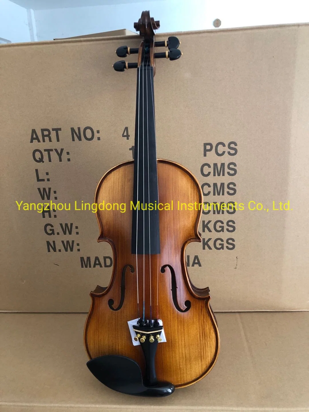 Hot Sale Handmade Flamed Violin 1/8-4/4 Made in China