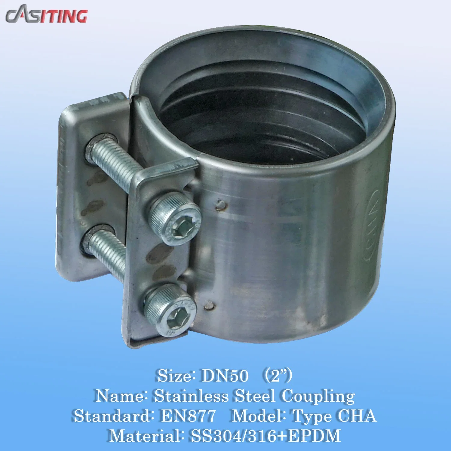 EN877 CHA TYPE STAINLESS STEEL EPDM COUPLING