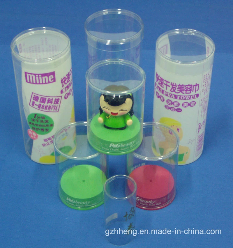 Custom Clear Tube and Cylinder Packaging Box