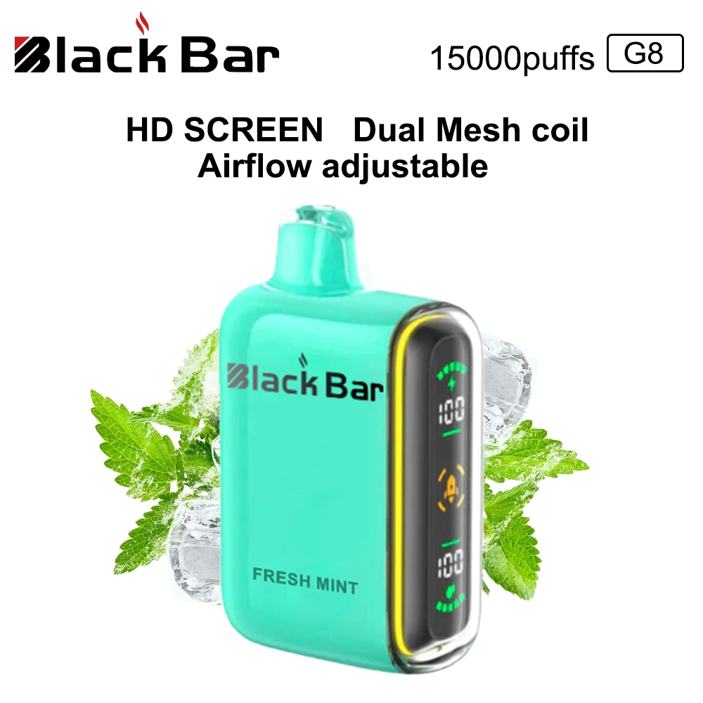 Factory OEM/ODM Black Bar with 15000 Puffs Disposable/Chargeable Vapes