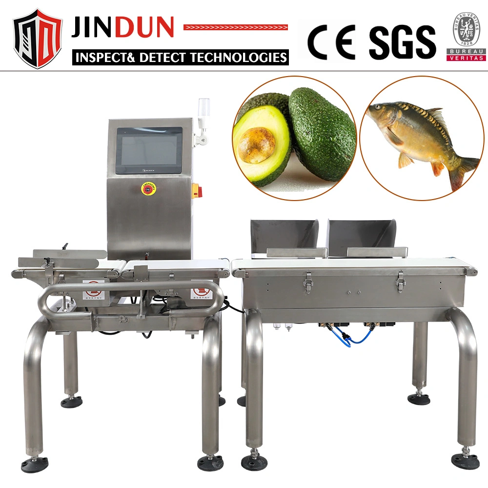 Frozen Seafood Cheese Fruit Product Check Weight Sorting Scale Line