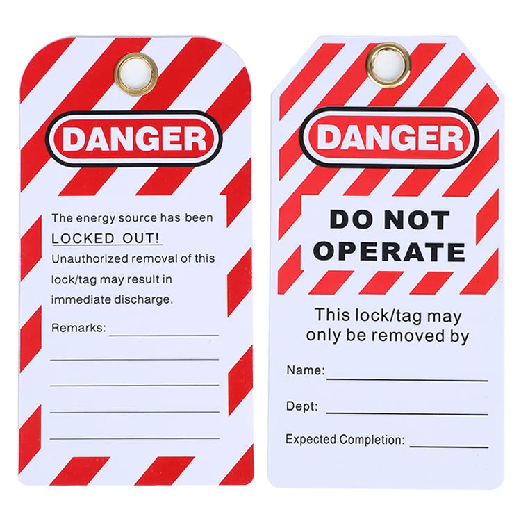 Warning Tag Lockout Danger Tags out, PVC Custom Safety Lockout Tagout Tags