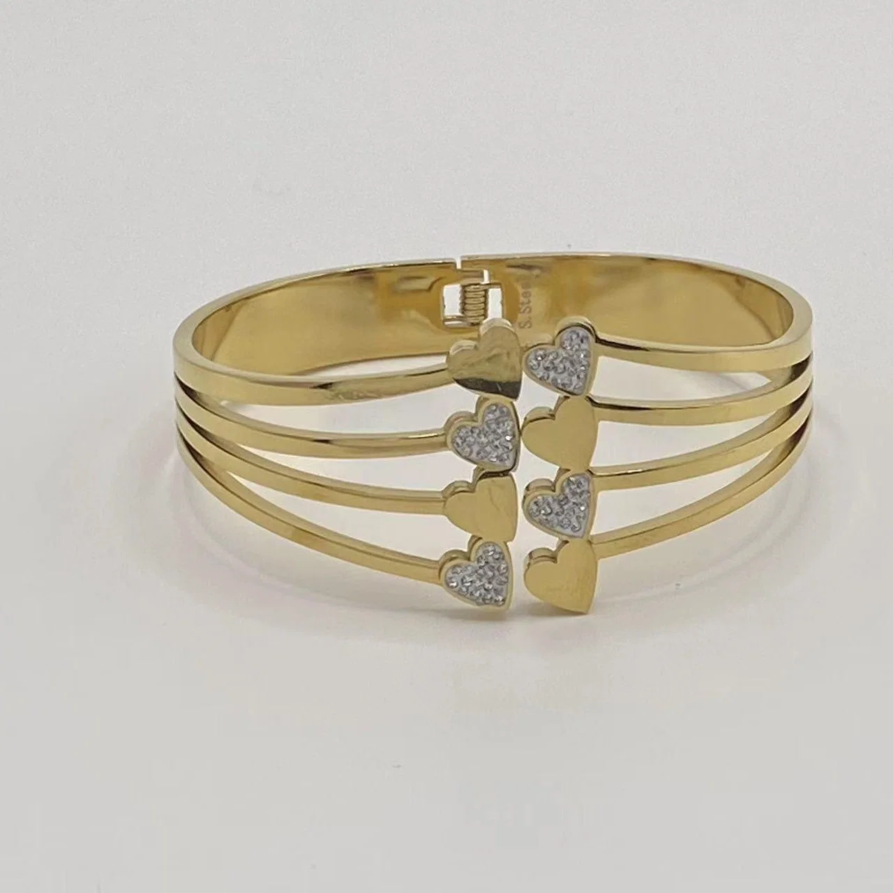 Женские ювелирные браслеты из нержавеющей стали с золотым покрытием