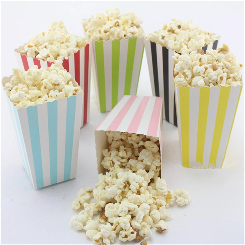 Disposable Paper Popcorn Cup Snack Package Take-out Box