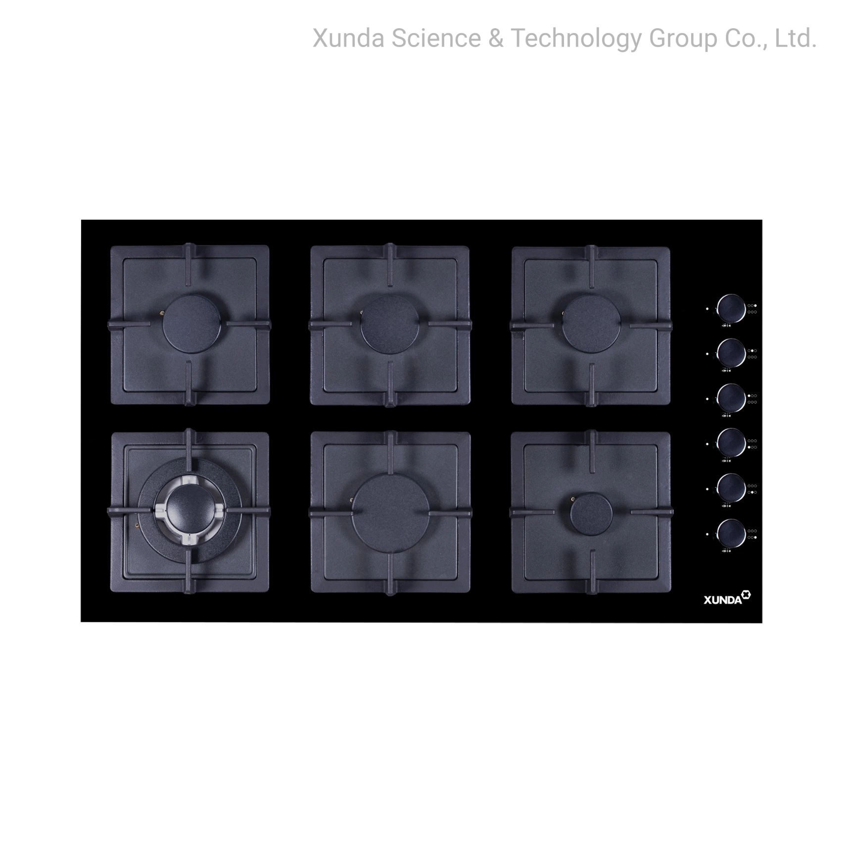 2FT Gas Hob Tempered Glass Built in Gas Hob European Style Gas Stove Lotus Flame Gas Cooking Hob