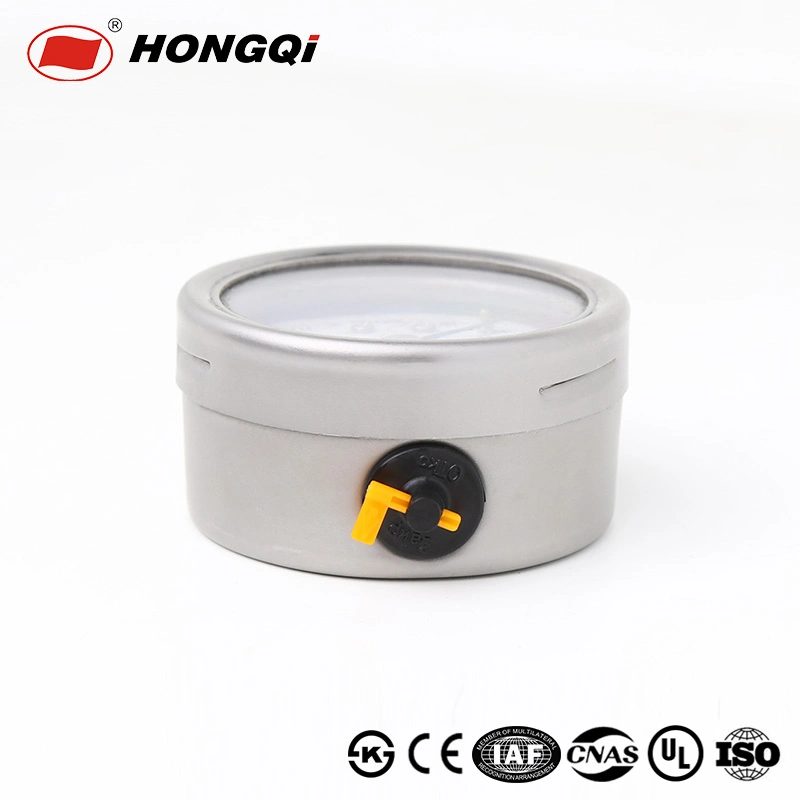 Hongqi Brand Laser Welding 304 Stainless Steel Pressure Gauge