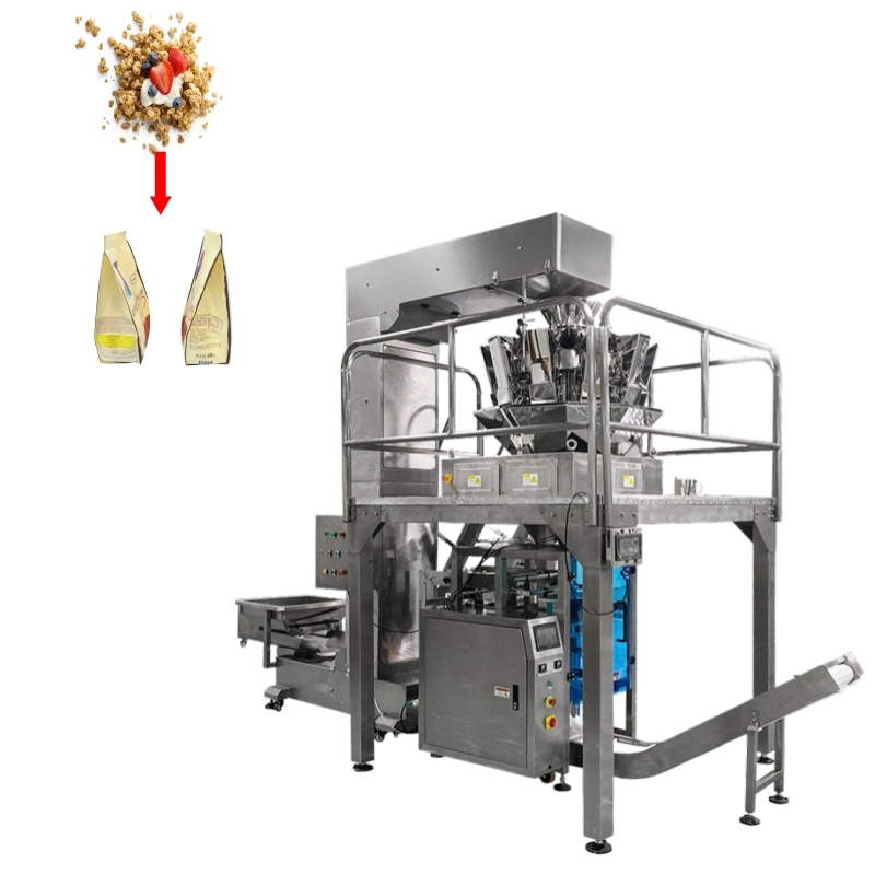 Automatic Vertical Chocolate Small Cassava Pouch Food Rice Ice Candy Cube Bag Grain Popcorn Potato Chips Packing Machine