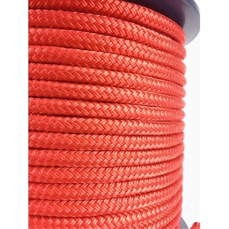 12 mm de la corde en plastique polypropylène tressé double ligne quai ligne de montage