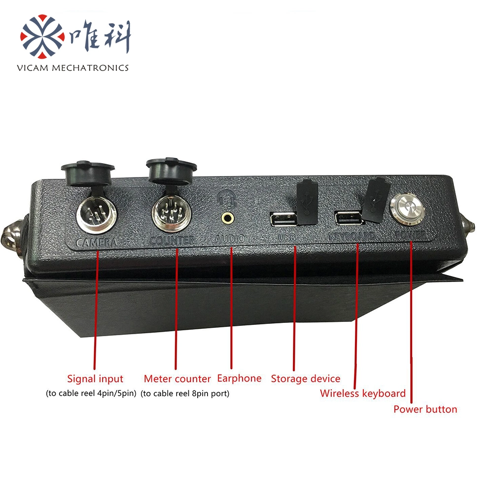 Video Pipeline Inspection Camera 40mm CMOS Camera Head with Transmitter Sewer Inspection Camera V8-3388ahd