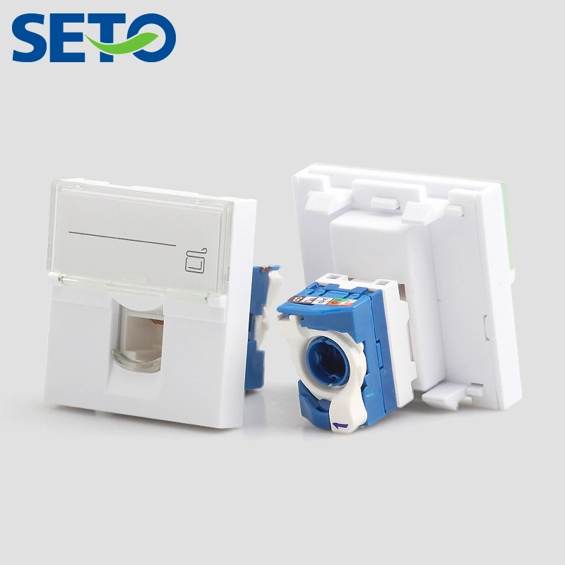 Seto kJ-L-4 French Type UTP CAT6 conector Keystone CAT6 RJ45 Conexión rápida sin herramientas French Legrand Tipo Keystone Jackpopular