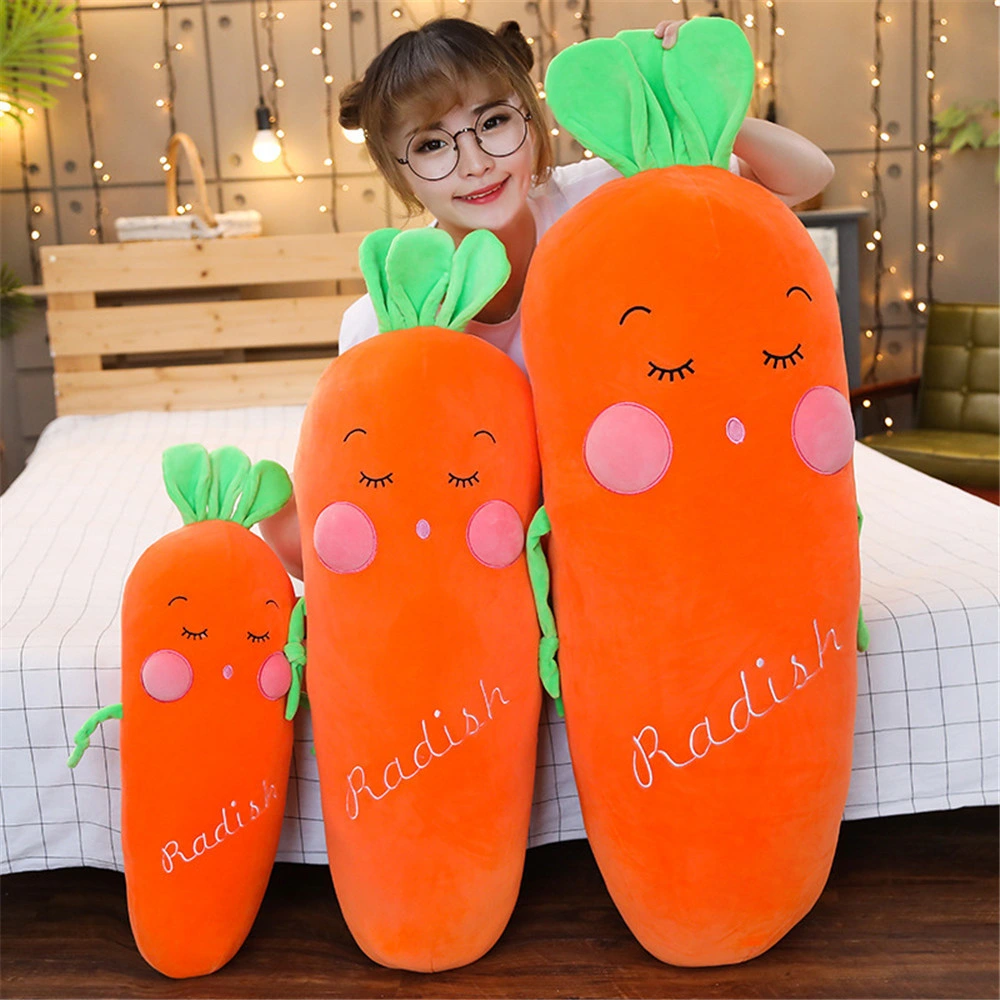 Pet Products Dog Item Stuffed Carrot Shaped Soft Eggplant Toy