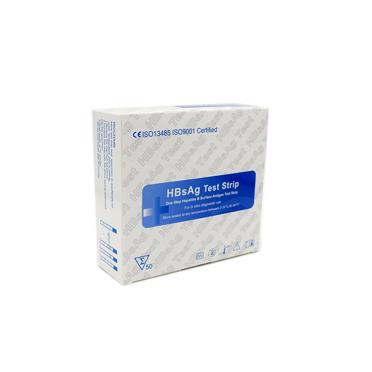 One Step Hbsag Hepatitis B Rapid Test Strip for Home Use