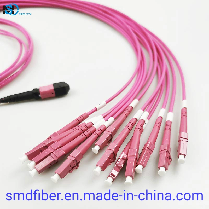 La fabricación del MTP/PC-LC/PC-12F-mm 5m MTP-LC 12 puentes de núcleos de cable de conexión