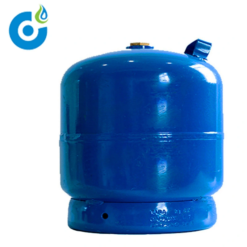 3kg Propane Butane Portable LPG Cylinder Empty LPG Gas Cylinder with Valve and Burner Head for Camping