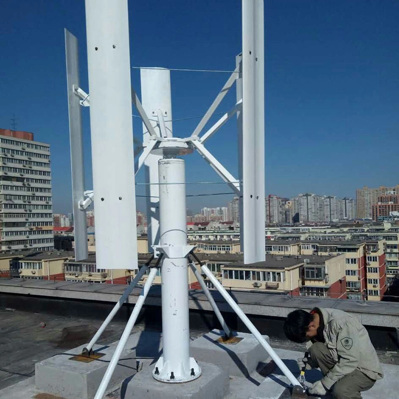 5kw 10kw Vertical Axis Wind Turbine Generator for Wind Solar Hybrid System