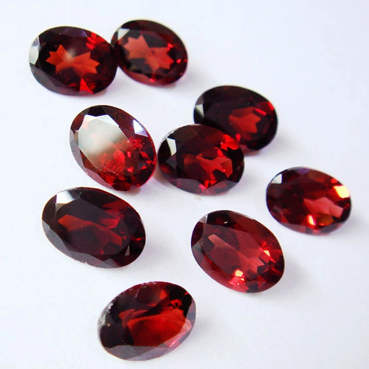 Wholesale/Supplier Loose Oval Cut Garnet Cubic Zirconia CZ Gemstones