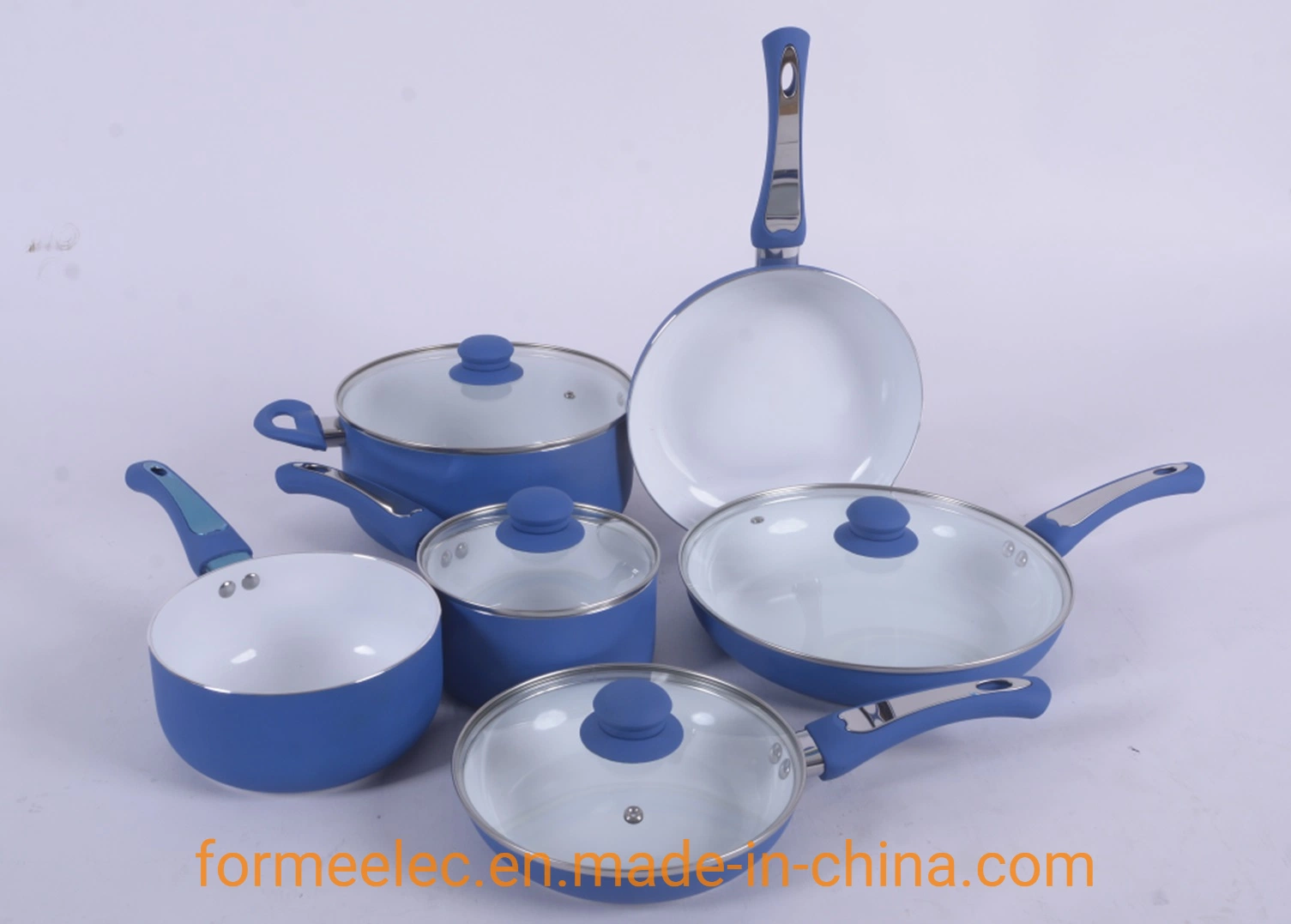 8 piezas Conjunto de utensilios sartén Sartén Saucepot Cazuela 10 Piezas Set utensilios de cocina