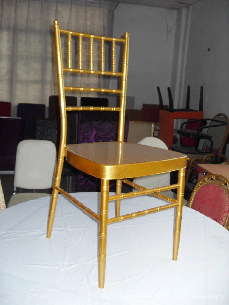 Hotel Restaurant Furniture Cheap Metal Iron Chiavari Chair for Wedding and Event