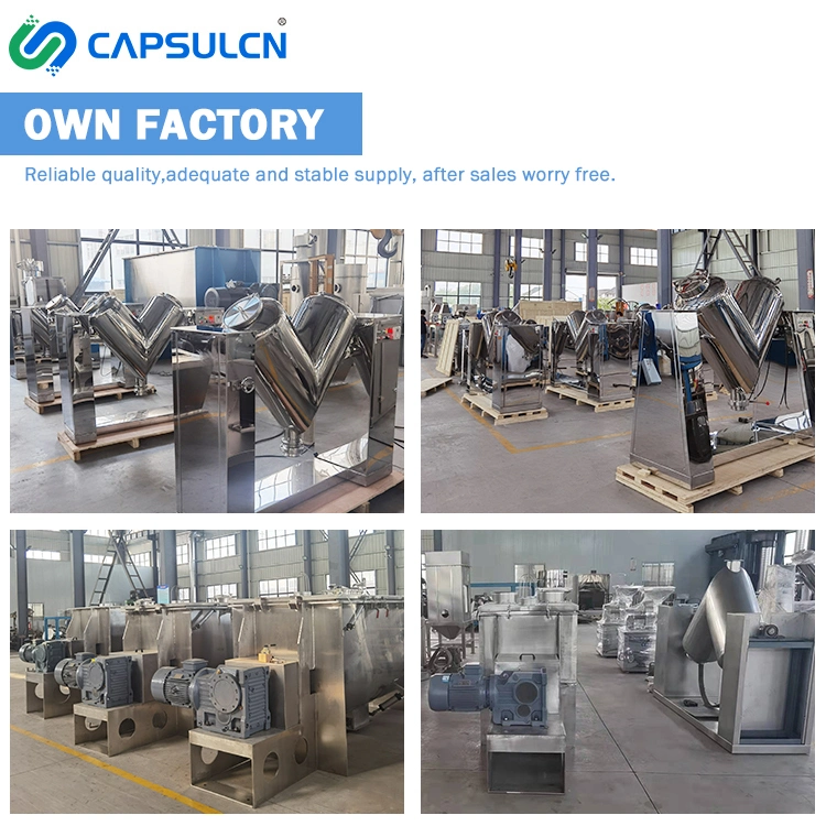 Capsulcn V-Type Chemical Mixer Industrial V20 Shape Pharmaceutical Lab Dry Powder Mixer