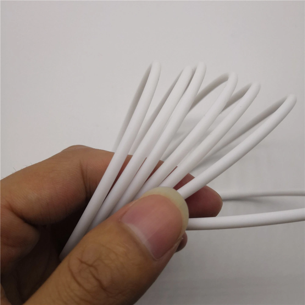 Corrosion Resistance Plastic White Virgin Pure PTFE O Ring by CNC Process