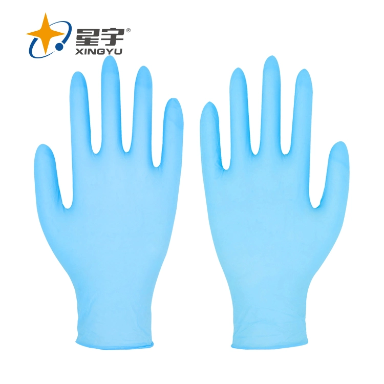 En455/FDA Fabricant de gants en nitrile sans poudre/Gants de sécurité jetables/Gants de travail pour usage médical/industriel/domestique/alimentaire